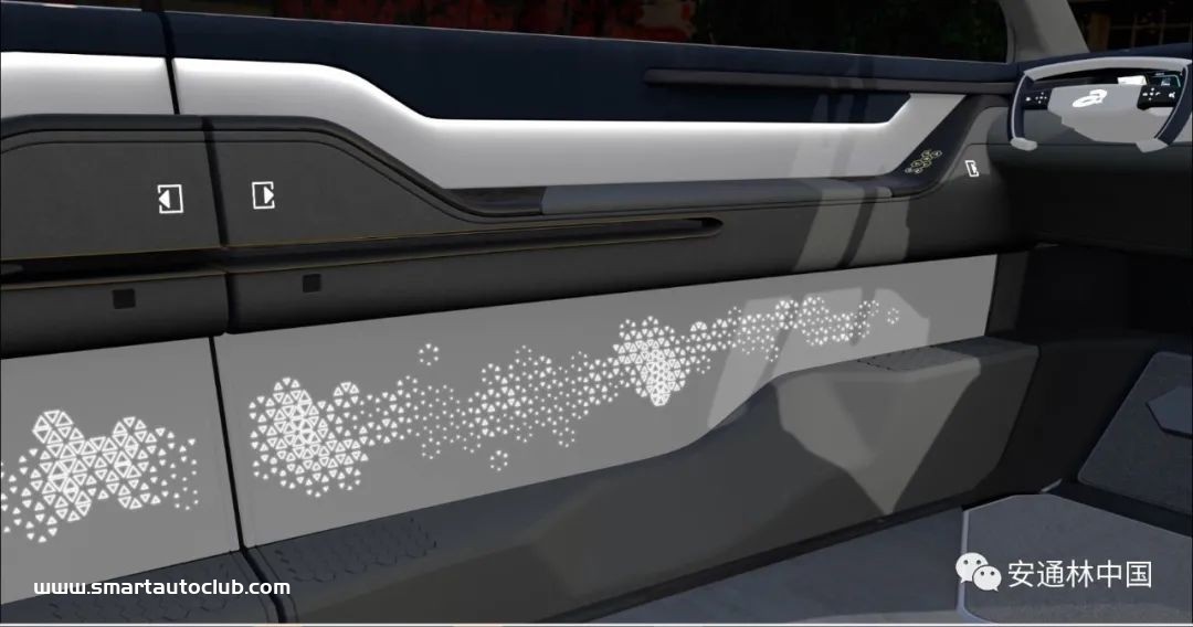 安通林新款概念座舱，包含DMS/OMS，智能表面，天然和环保材料应用