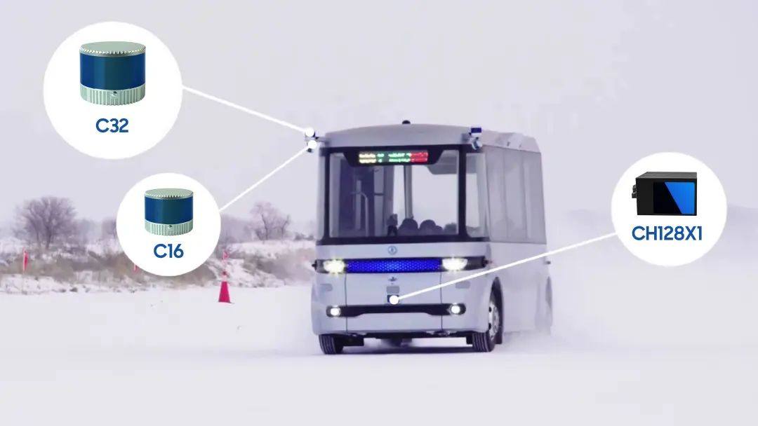 镭神激光雷达助力东风悦享无人车Sharing-Bus完成极寒测试
