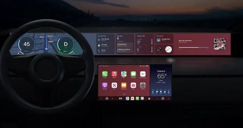 苹果最强“汽车系统”发布，承包你所有的车内屏幕，明年能用
