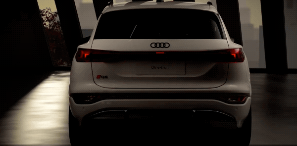 Audi Q6 e-Tron debuts, OLED lights become the highlight