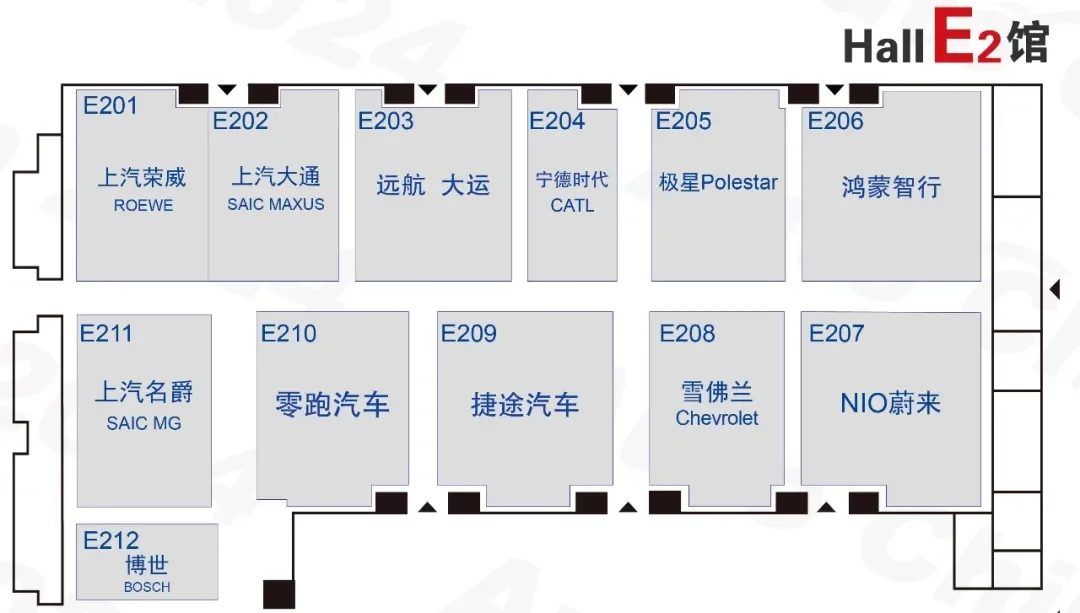 Big release: The booth distribution map of the 2024 Beijing International Auto Show is released. Welcome to join the on-site audience communication group