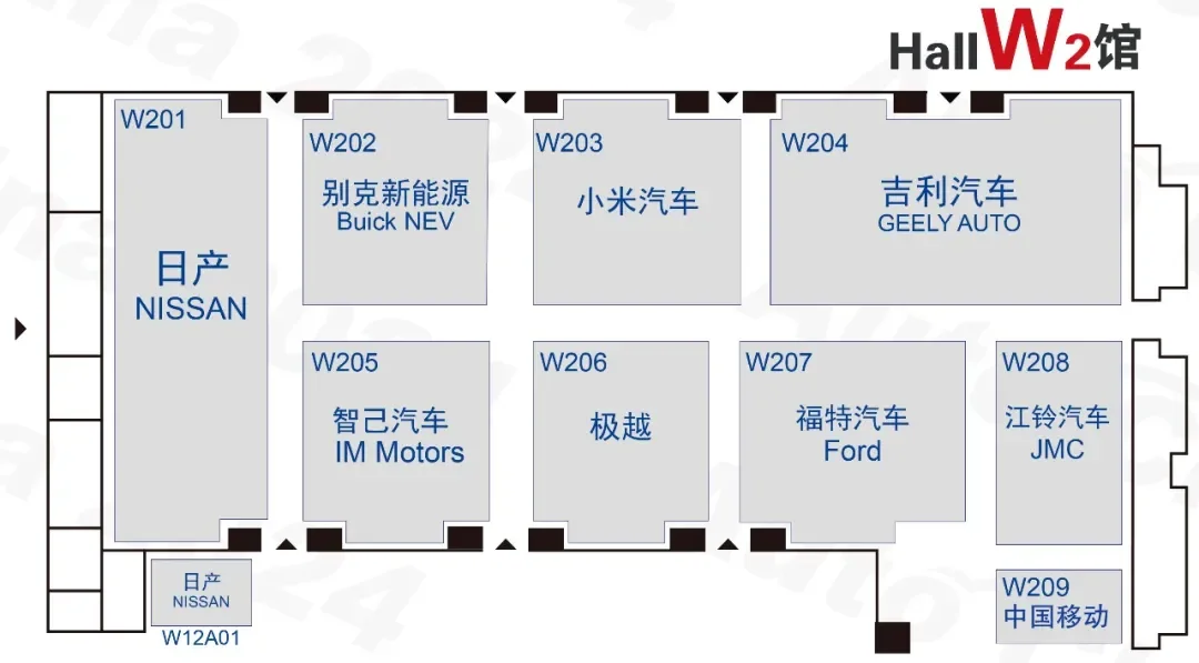 Big release: The booth distribution map of the 2024 Beijing International Auto Show is released. Welcome to join the on-site audience communication group