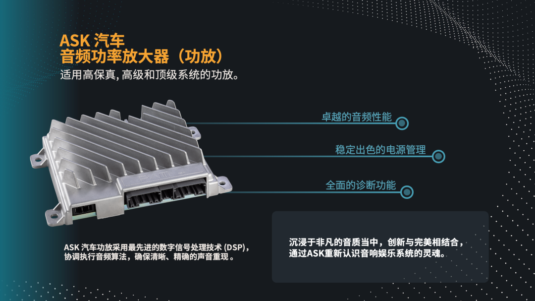 了解我们 | ASK汽车功放与主动声音管理的智能协作