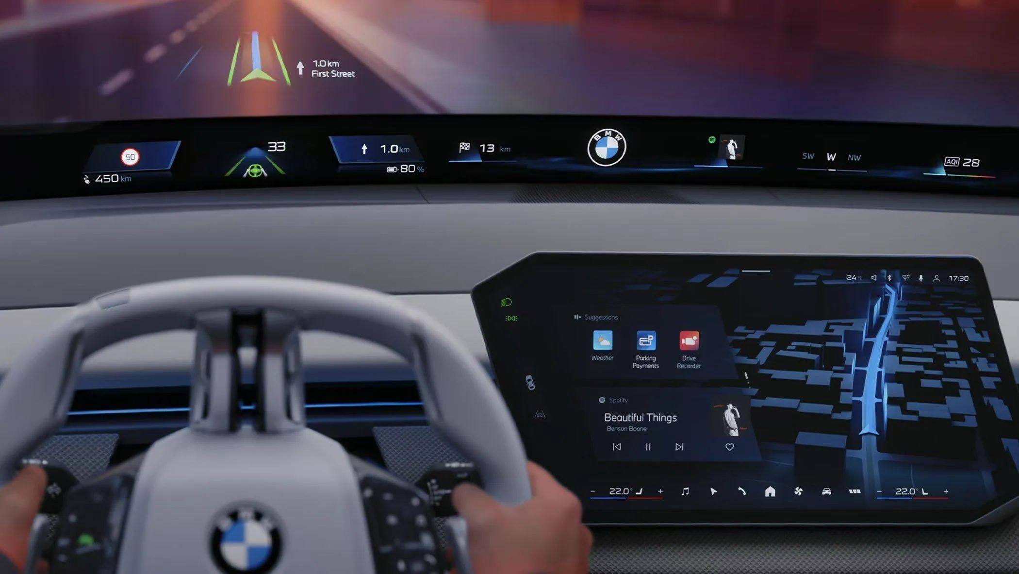 BMW视平线全景显示即将随BMW新世代车型量产-车讯网